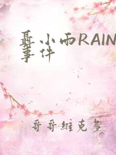 聂小雨RAIN事件