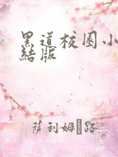 黑道校园小说完结版