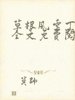 草根风云丁长生全文免费阅读