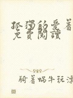 孤独的爱着全文免费阅读