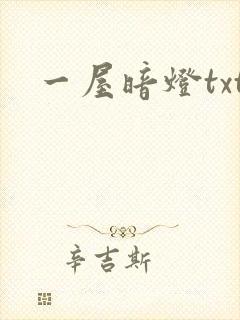 一屋暗灯txt