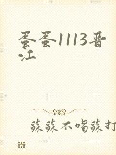 蛋蛋1113晋江