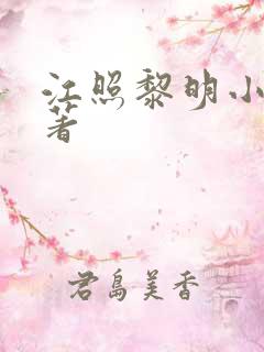 江照黎明小说原著