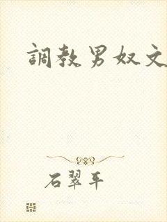 调教男奴文章