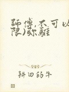 师傅,不可以(限)弥骓