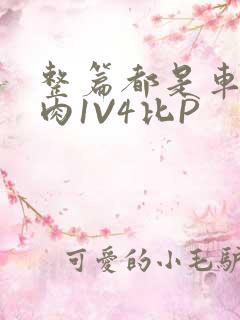 整篇都是车的多肉1V4比P