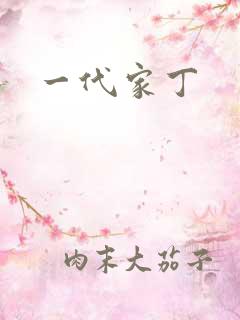 一代家丁