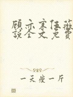 顾亦寒伍薇薇小说全文免费阅读