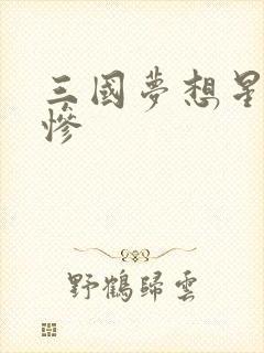 三国梦想星彩无惨