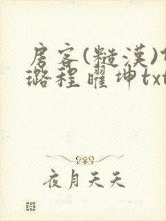 房客(糙汉)何璐程曜坤txt免费下载百度云