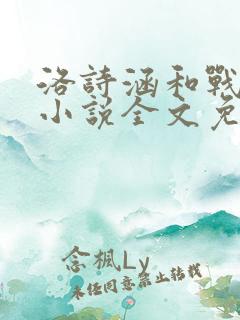 洛诗涵和战寒爵小说全文免费阅读正版笔趣阁