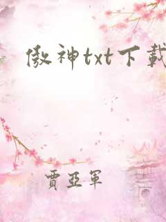 傲神txt下载