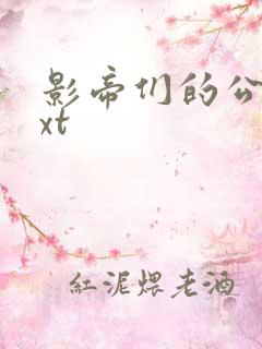 影帝们的公寓txt