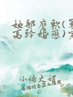 她那么软(军婚高干婚恋)完结