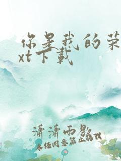 你是我的荣耀txt下载