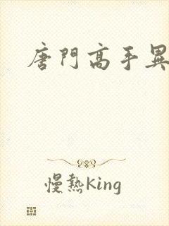 唐门高手异界游