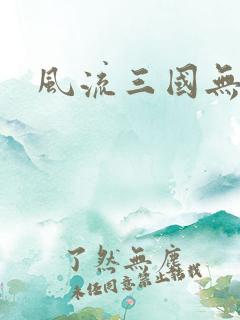 风流三国无弹窗