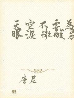 天空不要为我掉眼泪 微酸袅袅