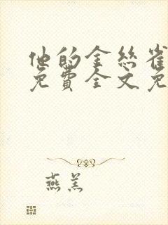 他的金丝雀小说免费全文免费阅读