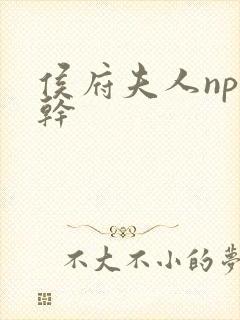 侯府夫人np高干