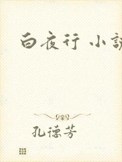 白夜行 小说