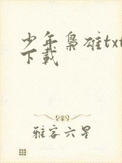 少年枭雄txt下载