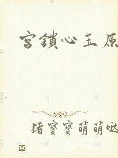 宫锁心玉原著