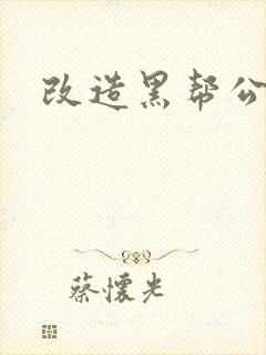 改造黑帮公主