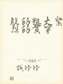 朕的粗大紫红猛烈的贯穿