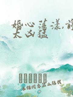 婚心荡漾,前夫太凶猛
