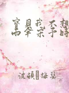 宝贝我不想带小雨伞宋予时