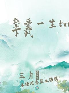 挚爱一生txt下载