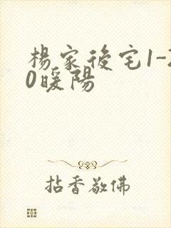 杨家后宅1-20暖阳