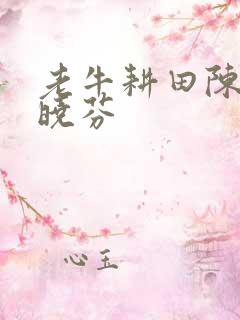 老牛耕田陈雪杨晓芬