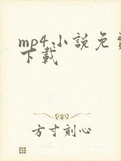 mp4小说免费下载