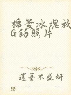 棉签冰块放入PG的照片