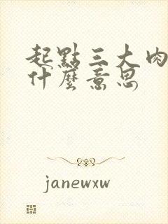 起点三大肉器是什么意思