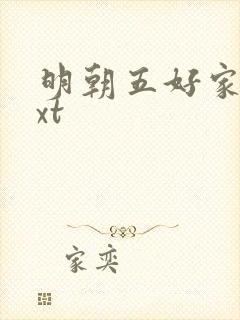 明朝五好家庭txt