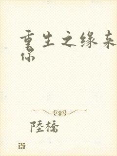 重生之缘来就是你