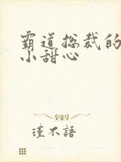 霸道总裁的宠爱小甜心