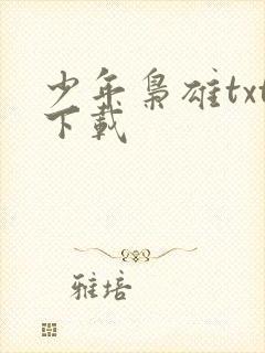 少年枭雄txt下载
