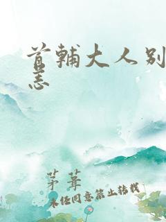 首辅大人别来无恙