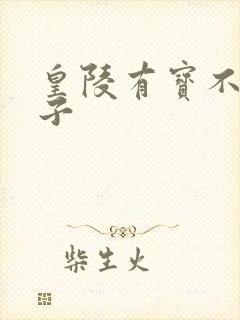 皇陵有宝不予贼子