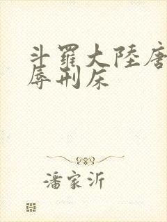 斗罗大陆唐舞桐辱刑床