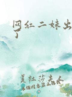 网红二妹出啥事了