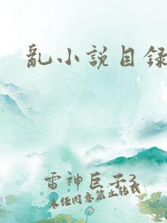 乱小说目录全文