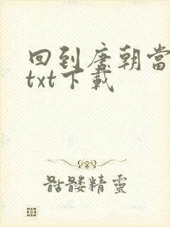 回到唐朝当皇帝txt下载