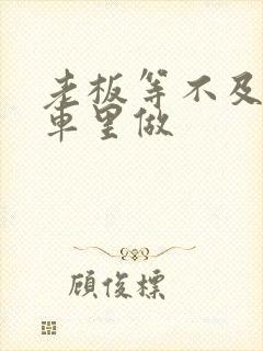 老板等不及了在车里做