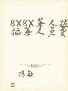 8X8X华人拔插华人免费