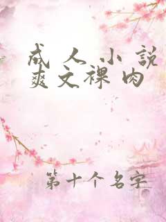 成 人 小 说爽文裸 肉